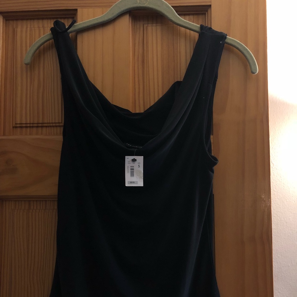 THE LIMITED SILKY COWL NECK TANK TOP